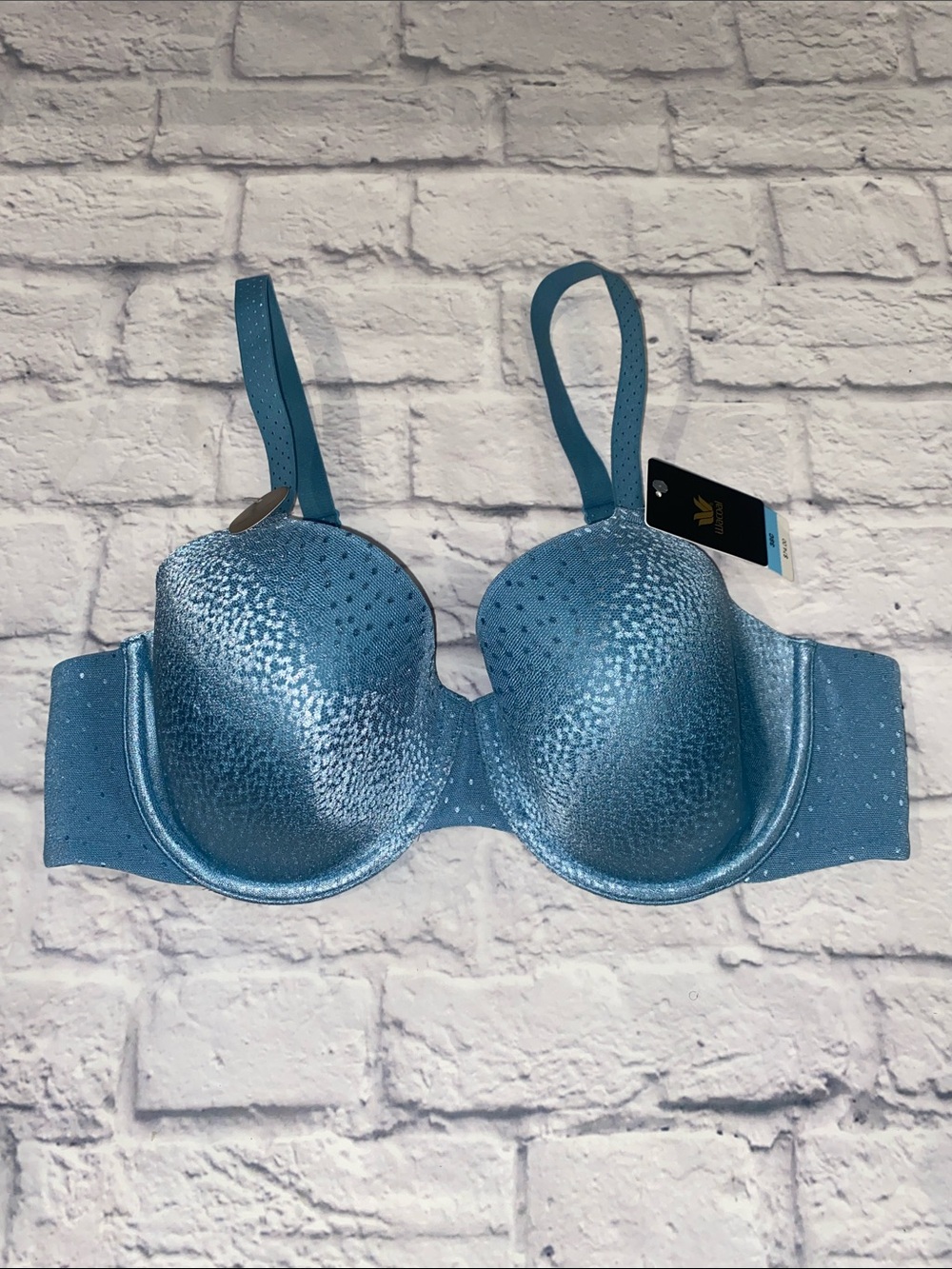 Wacoal Back Appeal T-Shirt Bra Blue Size 38C #853303